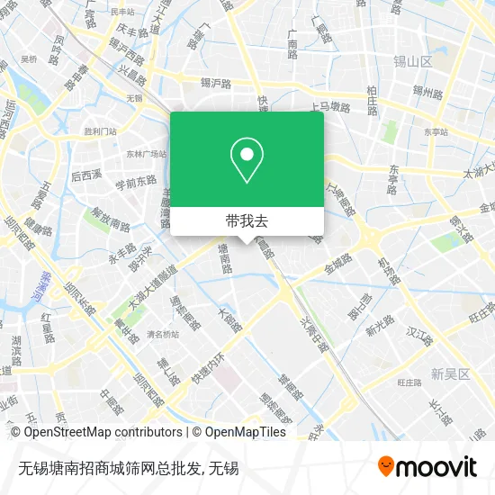 无锡塘南招商城筛网总批发地图