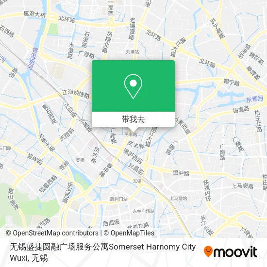 无锡盛捷圆融广场服务公寓Somerset Harnomy City Wuxi地图