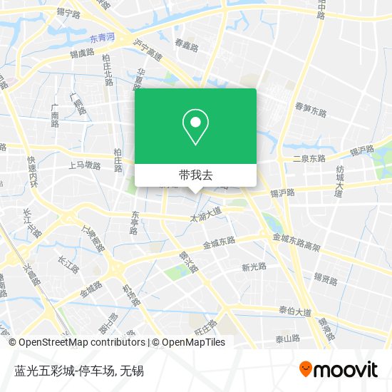 蓝光五彩城-停车场地图