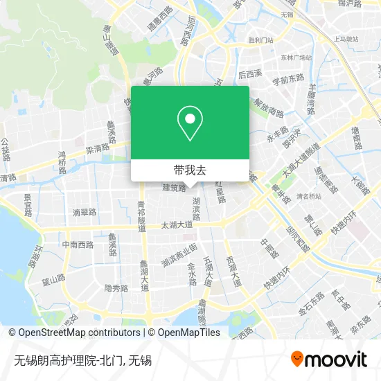 无锡朗高护理院-北门地图