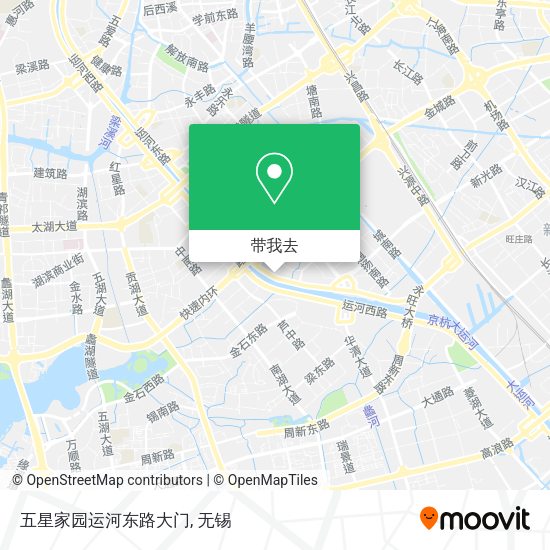 五星家园运河东路大门地图