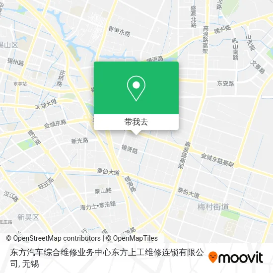 东方汽车综合维修业务中心东方上工维修连锁有限公司地图
