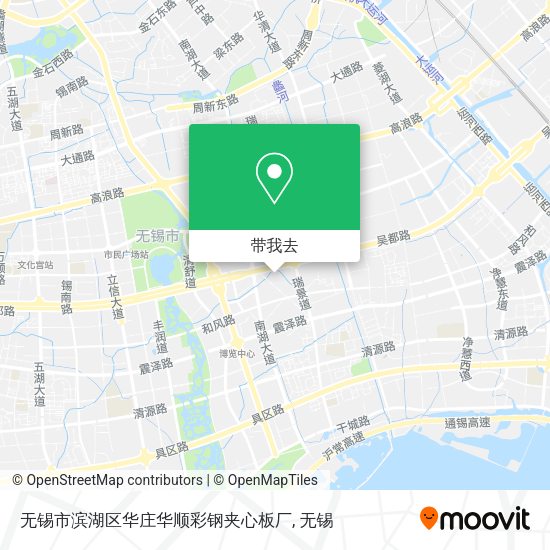 无锡市滨湖区华庄华顺彩钢夹心板厂地图