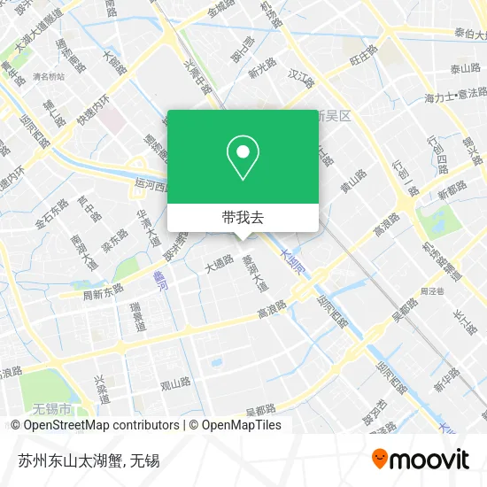 苏州东山太湖蟹地图