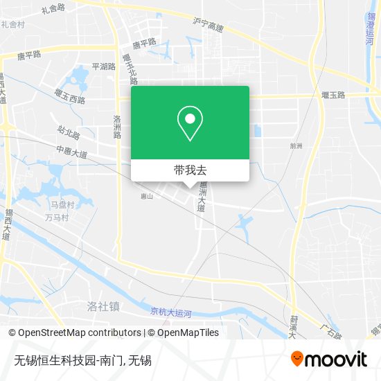 无锡恒生科技园-南门地图