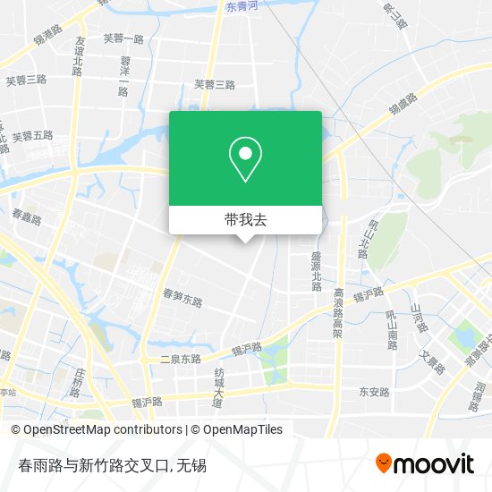 春雨路与新竹路交叉口地图