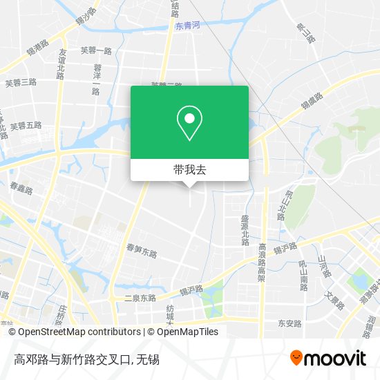 高邓路与新竹路交叉口地图
