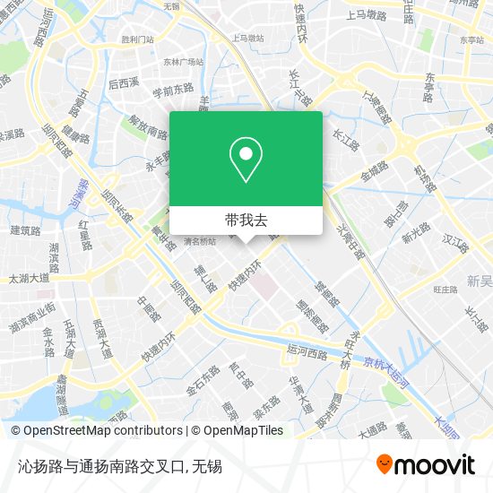 沁扬路与通扬南路交叉口地图