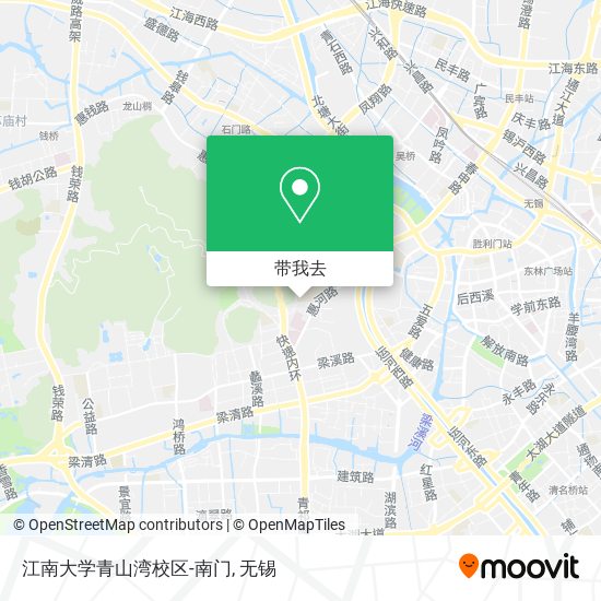 江南大学青山湾校区-南门地图