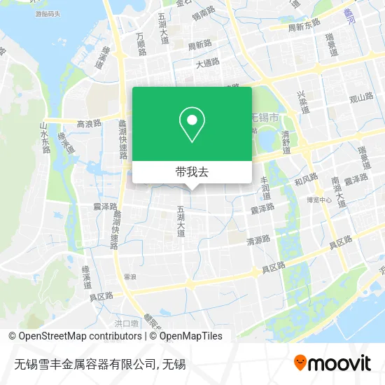 无锡雪丰金属容器有限公司地图