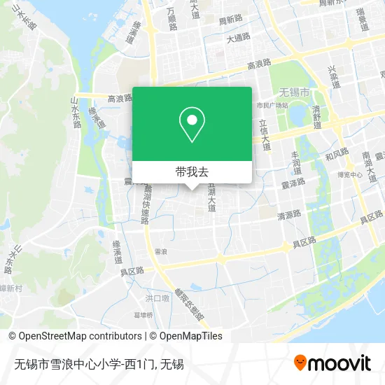 无锡市雪浪中心小学-西1门地图