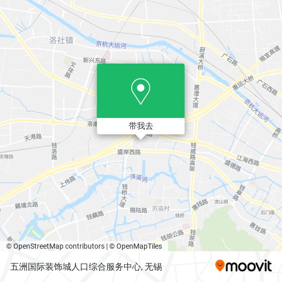 五洲国际装饰城人口综合服务中心地图