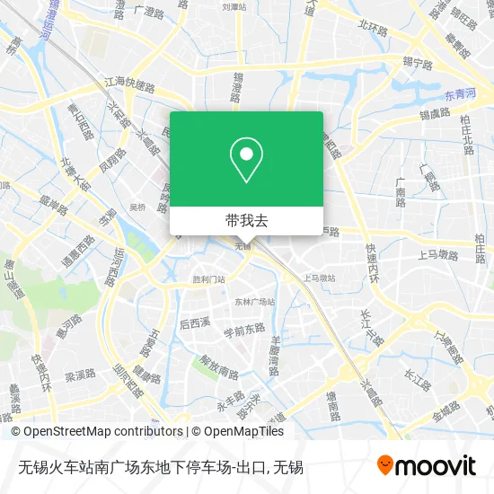 无锡火车站南广场东地下停车场-出口地图