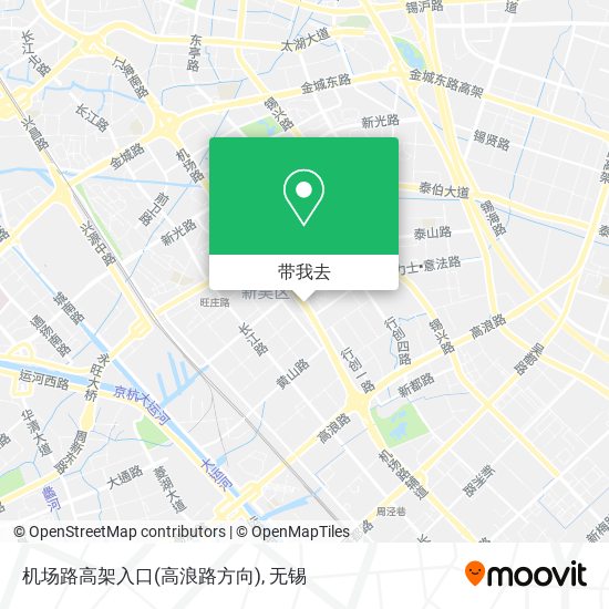 机场路高架入口(高浪路方向)地图