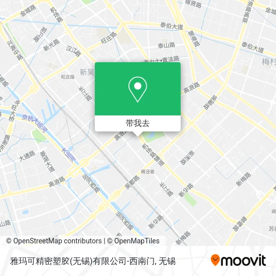 雅玛可精密塑胶(无锡)有限公司-西南门地图