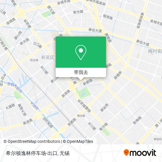 希尔顿逸林停车场-出口地图