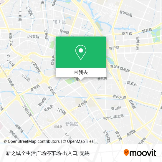 新之城全生活广场停车场-出入口地图