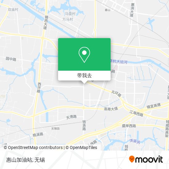 惠山加油站地图