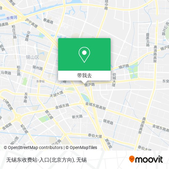 无锡东收费站-入口(北京方向)地图