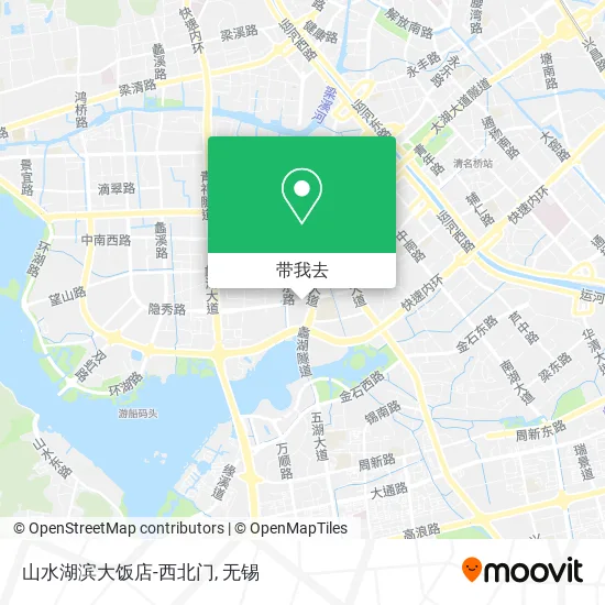 山水湖滨大饭店-西北门地图