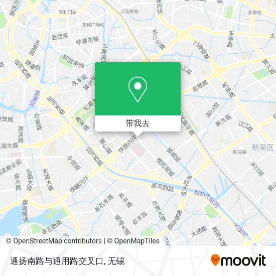 通扬南路与通用路交叉口地图