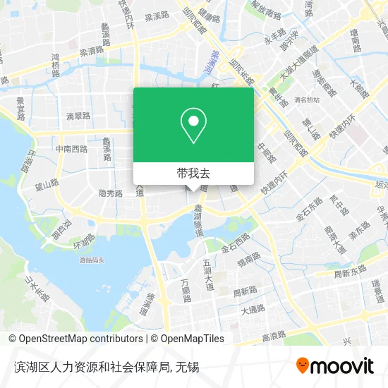 滨湖区人力资源和社会保障局地图
