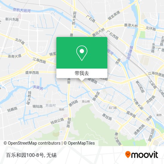 百乐和园100-8号地图