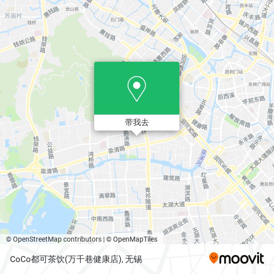 CoCo都可茶饮(万千巷健康店)地图