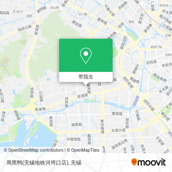 周黑鸭(无锡地铁河埒口店)地图