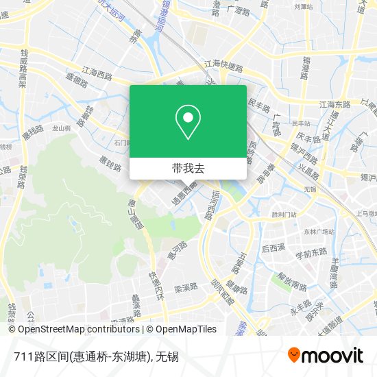 711路区间(惠通桥-东湖塘)地图