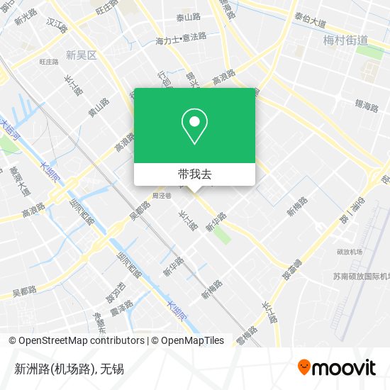 新洲路(机场路)地图