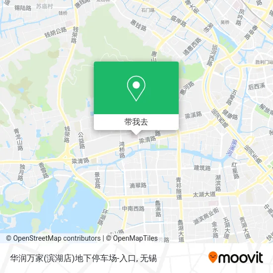 华润万家(滨湖店)地下停车场-入口地图