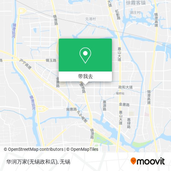 华润万家(无锡政和店)地图