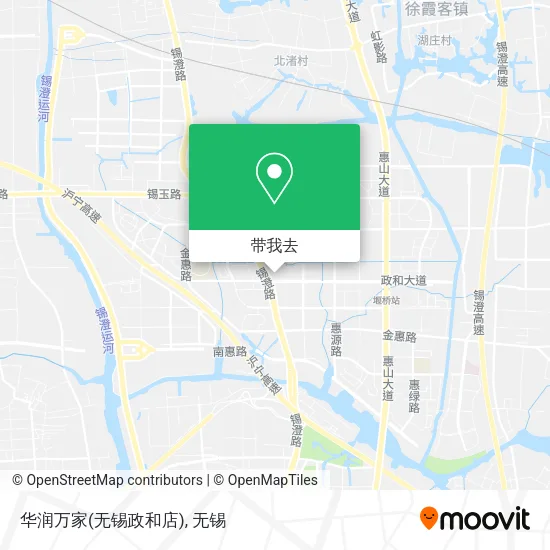 华润万家(无锡政和店)地图