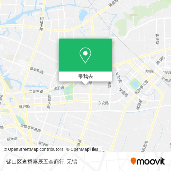 锡山区查桥嘉辰五金商行地图