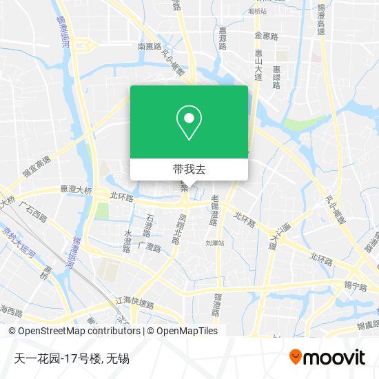 天一花园-17号楼地图