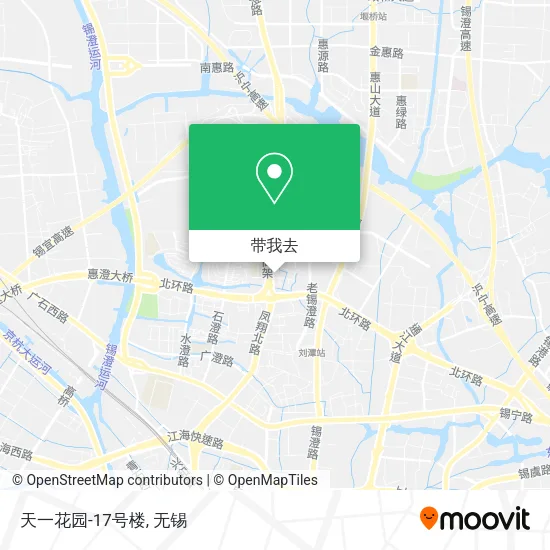 天一花园-17号楼地图