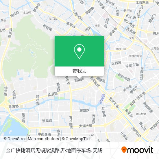 金广快捷酒店无锡梁溪路店-地面停车场地图