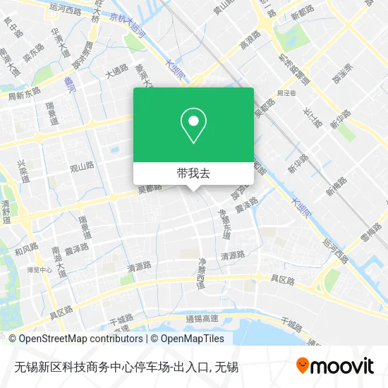 无锡新区科技商务中心停车场-出入口地图