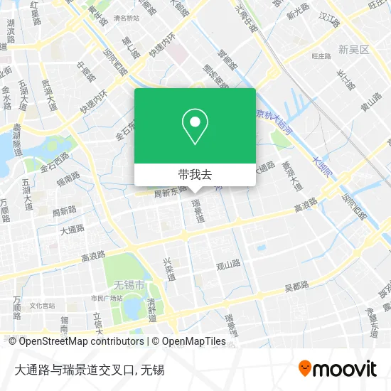 大通路与瑞景道交叉口地图