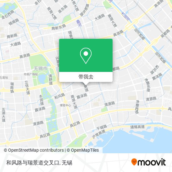 和风路与瑞景道交叉口地图