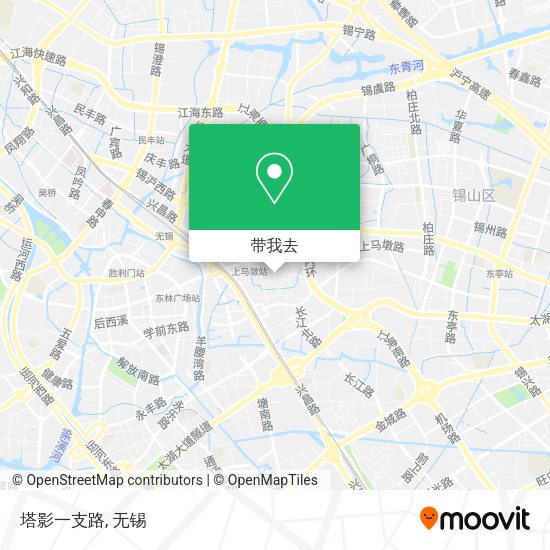 塔影一支路地图