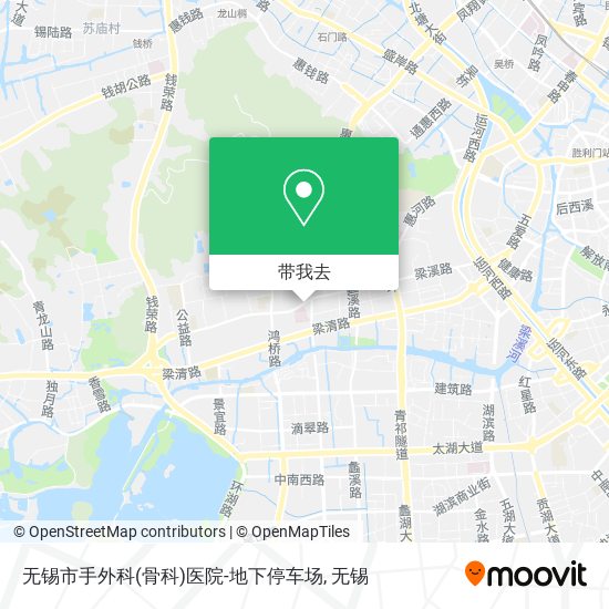 无锡市手外科(骨科)医院-地下停车场地图