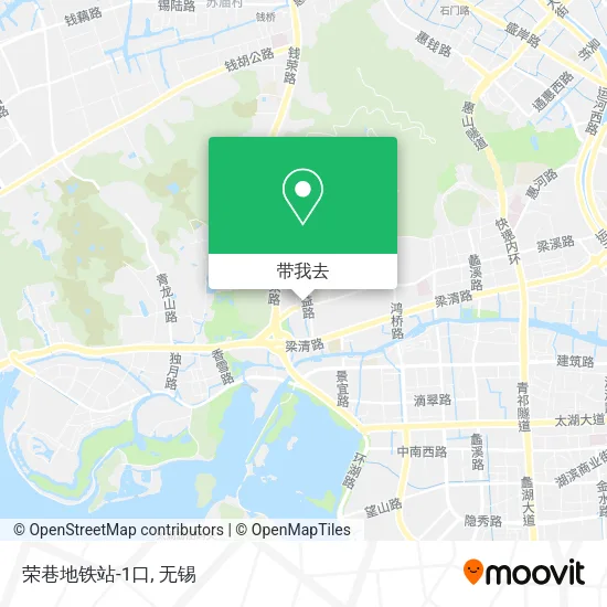 荣巷地铁站-1口地图