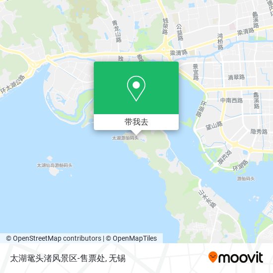 太湖鼋头渚风景区-售票处地图