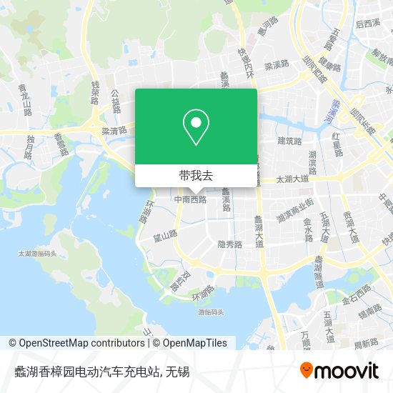 蠡湖香樟园电动汽车充电站地图
