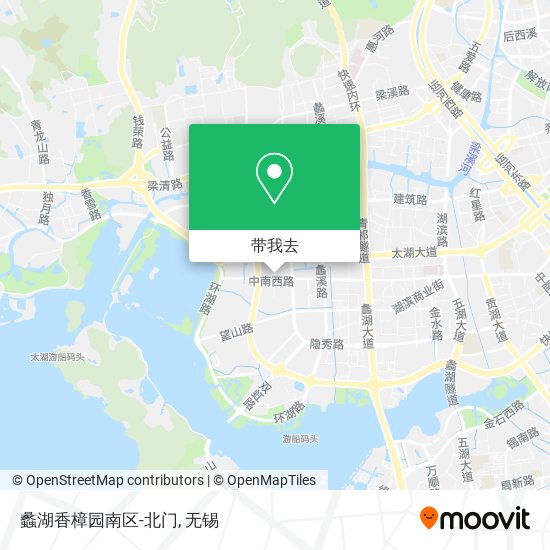 蠡湖香樟园南区-北门地图