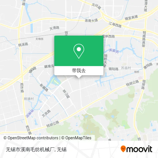 无锡市溪南毛纺机械厂地图