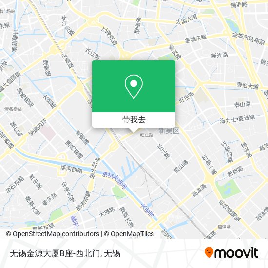 无锡金源大厦B座-西北门地图