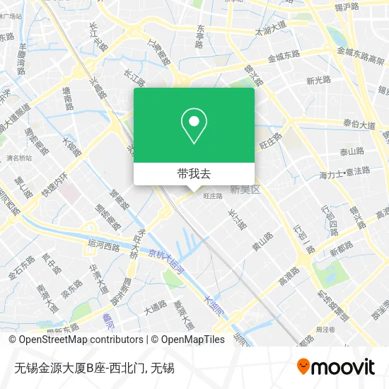 无锡金源大厦B座-西北门地图